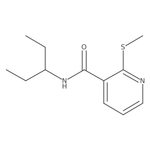 CCC(CC)NC(=O)c1cccnc1SC结构式