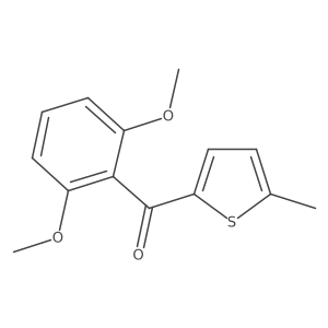 (2,6-Dimethoxyphenyl)-(5-methylthiophen-2-yl)methanone结构式
