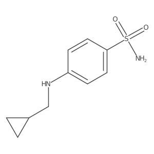 4-[(Cyclopropylmethyl)amino]benzene-1-sulfonamide结构式