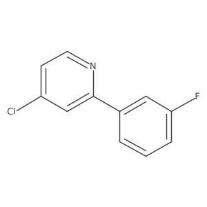 4-Chloro-2-(3-fluorophenyl)pyridine结构式