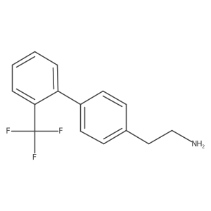 2-(2'-(Trifluoromethyl)biphenyl-4-yl)-ethylamine Structure