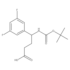 (S)-4-((Tert-butoxycarbonyl)amino)-4-(3,5-difluorophenyl)butanoic acid Structure