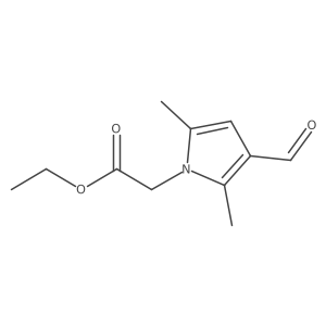 ethyl 2-(3-formyl-2,5-dimethyl-1H-pyrrol-1-yl)acetate Structure