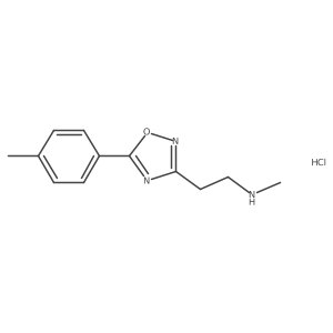 N-methyl-2-[5-(4-methylphenyl)-1,2,4-oxadiazol-3-yl]ethanamine hydrochloride Structure