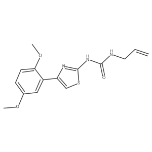 1-Allyl-3-(4-(2,5-dimethoxyphenyl)thiazol-2-yl)urea Structure