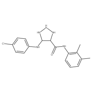 5-(4-chloroanilino)-N-(2,3-dimethylphenyl)triazolidine-4-carboxamide Structure