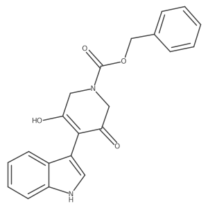 benzyl 3-hydroxy-4-(1H-indol-3-yl)-5-oxo-5,6-dihydropyridine-1(2H)-carboxylate Structure