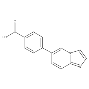 4-Imidazo[1,2-a]pyridin-6-ylbenzoic acid结构式