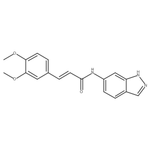 (2E)-3-(3,4-dimethoxyphenyl)-N-(1H-indazol-6-yl)prop-2-enamide Structure