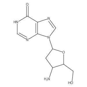 3'-Amino-2',3'-dideoxyinosine结构式