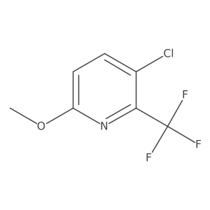 3-Chloro-6-methoxy-2-(trifluoromethyl)pyridine结构式