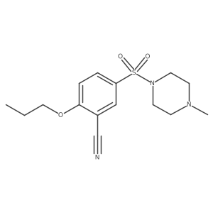 5-[(4-Methyl-1-piperazinyl)sulfonyl]-2-propoxybenzonitrile结构式