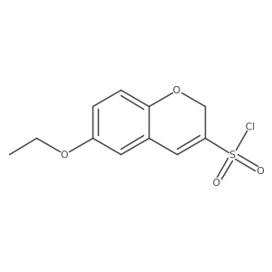 6-ethoxy-2H-chromene-3-sulfonyl chloride结构式