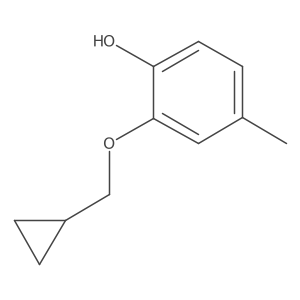 2-(Cyclopropylmethoxy)-4-methylphenol结构式