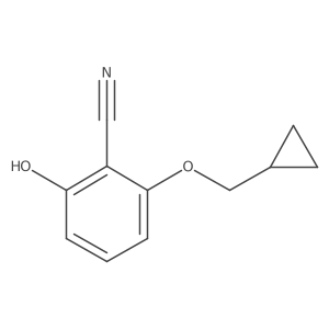 2-(Cyclopropylmethoxy)-6-hydroxybenzonitrile Structure