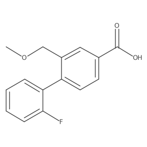 2'-Fluoro-2-(methoxymethyl)-[1,1'-biphenyl]-4-carboxylic acid Structure