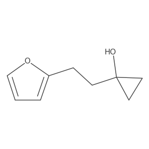 1-[2-(Furan-2-yl)ethyl]cyclopropan-1-ol Structure