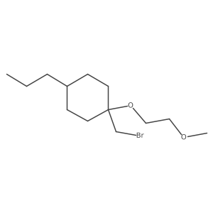 1-(Bromomethyl)-1-(2-methoxyethoxy)-4-propylcyclohexane结构式