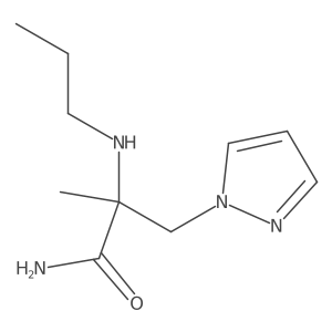 2-Methyl-2-(propylamino)-3-(1h-pyrazol-1-yl)propanamide Structure