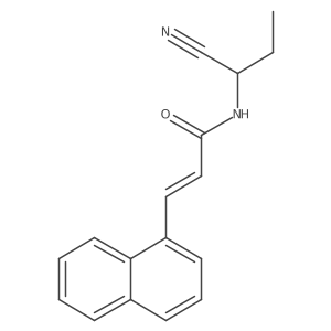 (E)-N-(1-cyanopropyl)-3-naphthalen-1-ylprop-2-enamide Structure