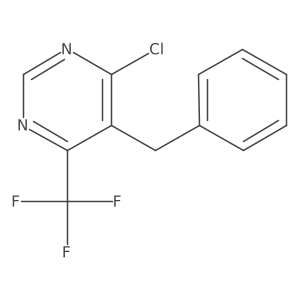 5-Benzyl-4-chloro-6-(trifluoromethyl)pyrimidine结构式