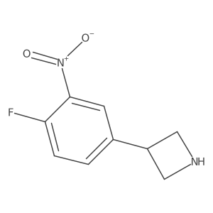 3-(4-Fluoro-3-nitrophenyl)azetidine结构式