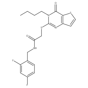 2-[(3-butyl-4-oxo-3,4-dihydrothieno[3,2-d]pyrimidin-2-yl)sulfanyl]-N-(2,4-difluorobenzyl)acetamide Structure