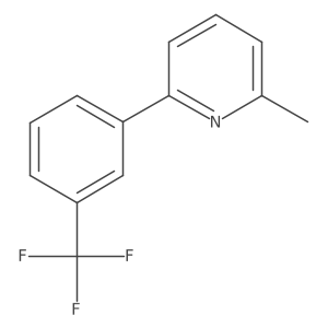 2-Methyl-6-[3-(trifluoromethyl)phenyl]pyridine结构式