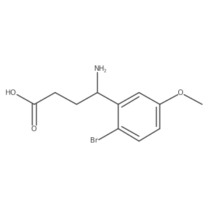 4-Amino-4-(2-bromo-5-methoxyphenyl)butanoic acid结构式