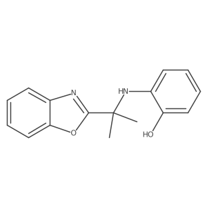 2-{[2-(1,3-Benzoxazol-2-yl)propan-2-yl]amino}phenol Structure