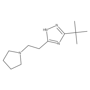 5-(tert-Butyl)-3-(2-(pyrrolidin-1-yl)ethyl)-1H-1,2,4-triazole Structure