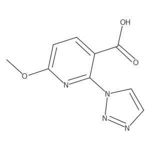 6-Methoxy-2-(triazol-1-yl)pyridine-3-carboxylic acid Structure