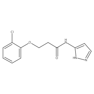 Propanamide, 3-(2-chlorophenoxy)-N-1H-pyrazol-3-yl- Structure