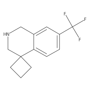 7'-(Trifluoromethyl)-2',3'-dihydro-1'h-spiro[cyclobutane-1,4'-isoquinoline] Structure