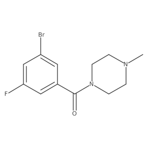 (3-Bromo-5-fluorophenyl)(4-methylpiperazin-1-yl)methanone Structure