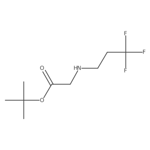 Tert-butyl 2-[(3,3,3-trifluoropropyl)amino]acetate结构式