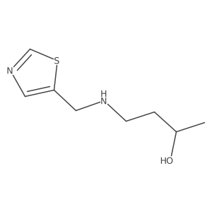 4-[(1,3-Thiazol-5-ylmethyl)amino]butan-2-ol Structure