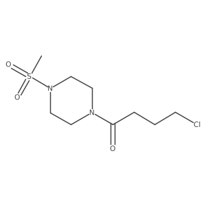 4-Chloro-1-(4-(methylsulfonyl)piperazin-1-yl)butan-1-one结构式