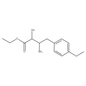 Ethyl 3-amino-2-hydroxy-4-(4-methoxyphenyl)butanoate Structure