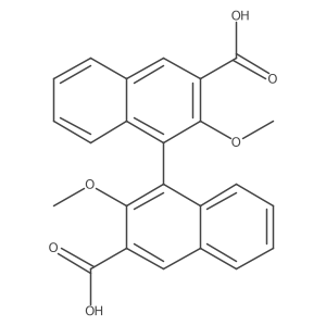 [1,1'-Binaphthalene]-3,3'-dicarboxylicacid,2,2'-dimethoxy-,(1S)- Structure