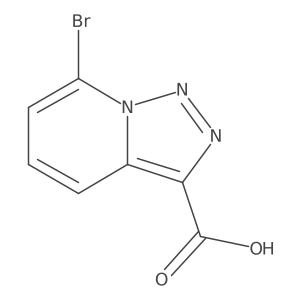 7-Bromo-[1,2,3]triazolo[1,5-a]pyridine-3-carboxylic acid结构式