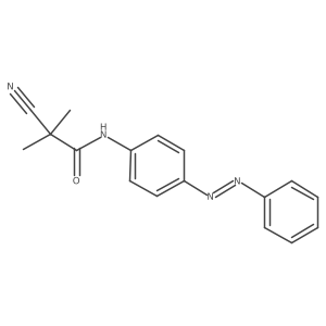 Propanamide, 2-cyano-2-methyl-N-[4-(2-phenyldiazenyl)phenyl]-结构式