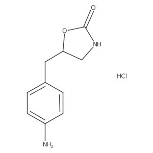 5-[(4-Aminophenyl)methyl]-1,3-oxazolidin-2-one hydrochloride结构式