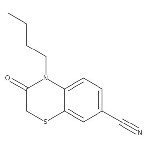 4-Butyl-3-oxo-3,4-dihydro-2H-benzo[B][1,4]thiazine-7-carbonitrile Structure