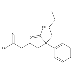 2-Butyl-2-phenylhexanedioic acid结构式