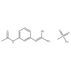 N-(3-[[Amino(imino)methyl]amino]phenyl)acetamide methanesulfonate Structure