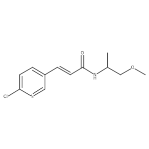 3-(6-chloropyridin-3-yl)-N-(1-methoxypropan-2-yl)prop-2-enamide结构式