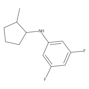 3,5-difluoro-N-(2-methylcyclopentyl)aniline结构式