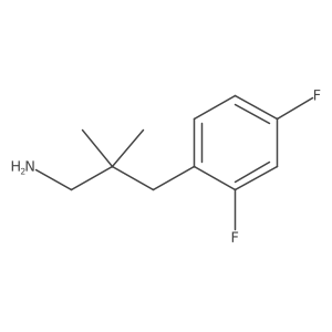3-(2,4-Difluorophenyl)-2,2-dimethylpropan-1-amine Structure