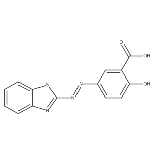 5-(2-Benzthiazolylazo)salicylic acid结构式